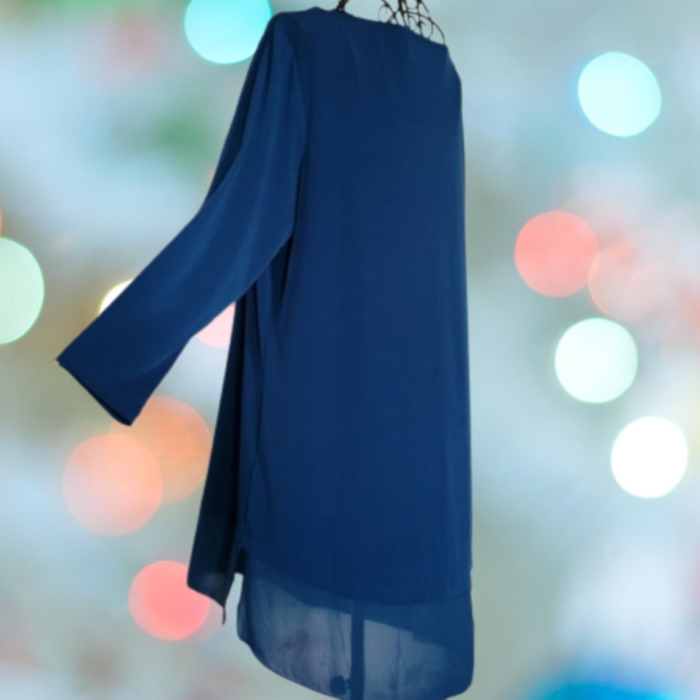 Susan Graver Everyday Liquid Knit Layered Tunic